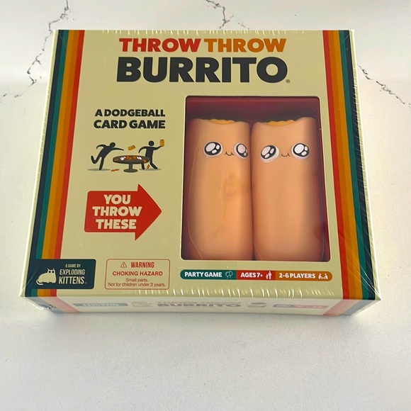 Exploding kittens Games Throw Throw Burrito Game Poshmark